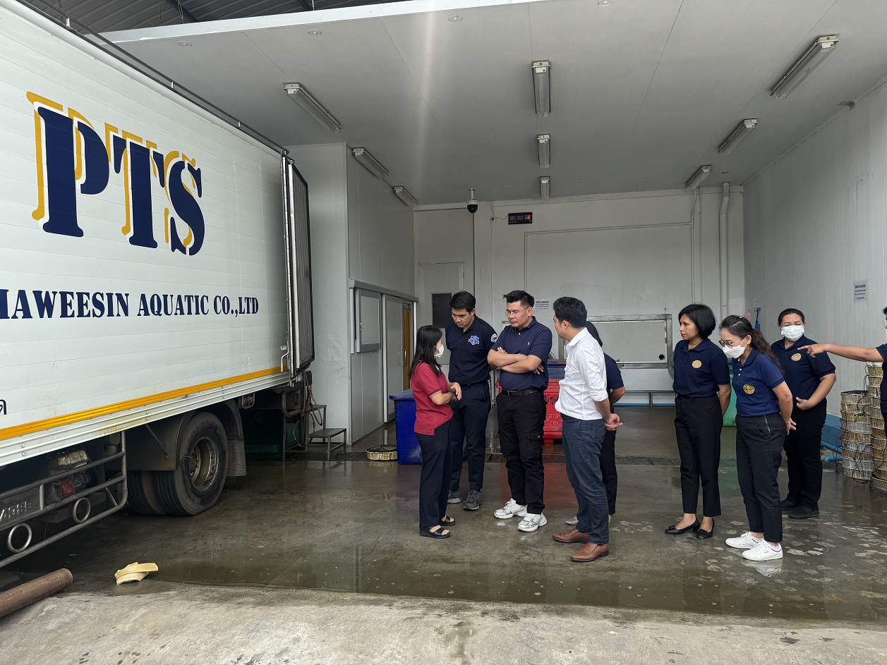 กรมการค้าภายในติดตามสถานการณ์ด้านการผลิตและการตลาดการส่งออกกุ้งขาว