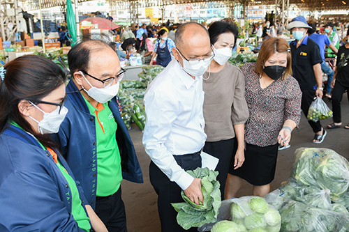 ตรวจติดตามสถานการณ์ราคาผัก