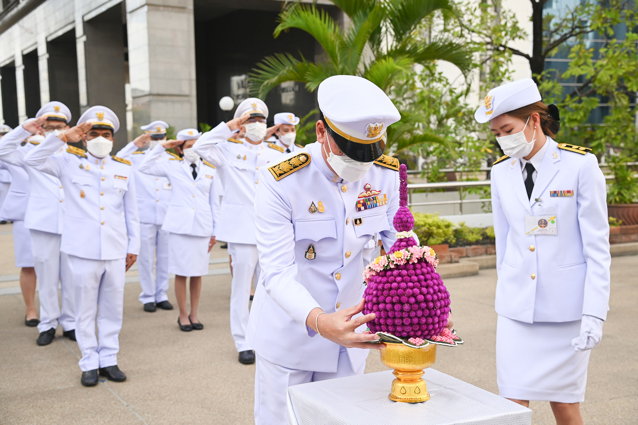 พิธีวางพานพุ่ม เนื่องในวันกิติยากร