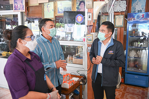 ตรวจติดตามโครงการร้านอาหารธงฟ้าราคาประหยัด