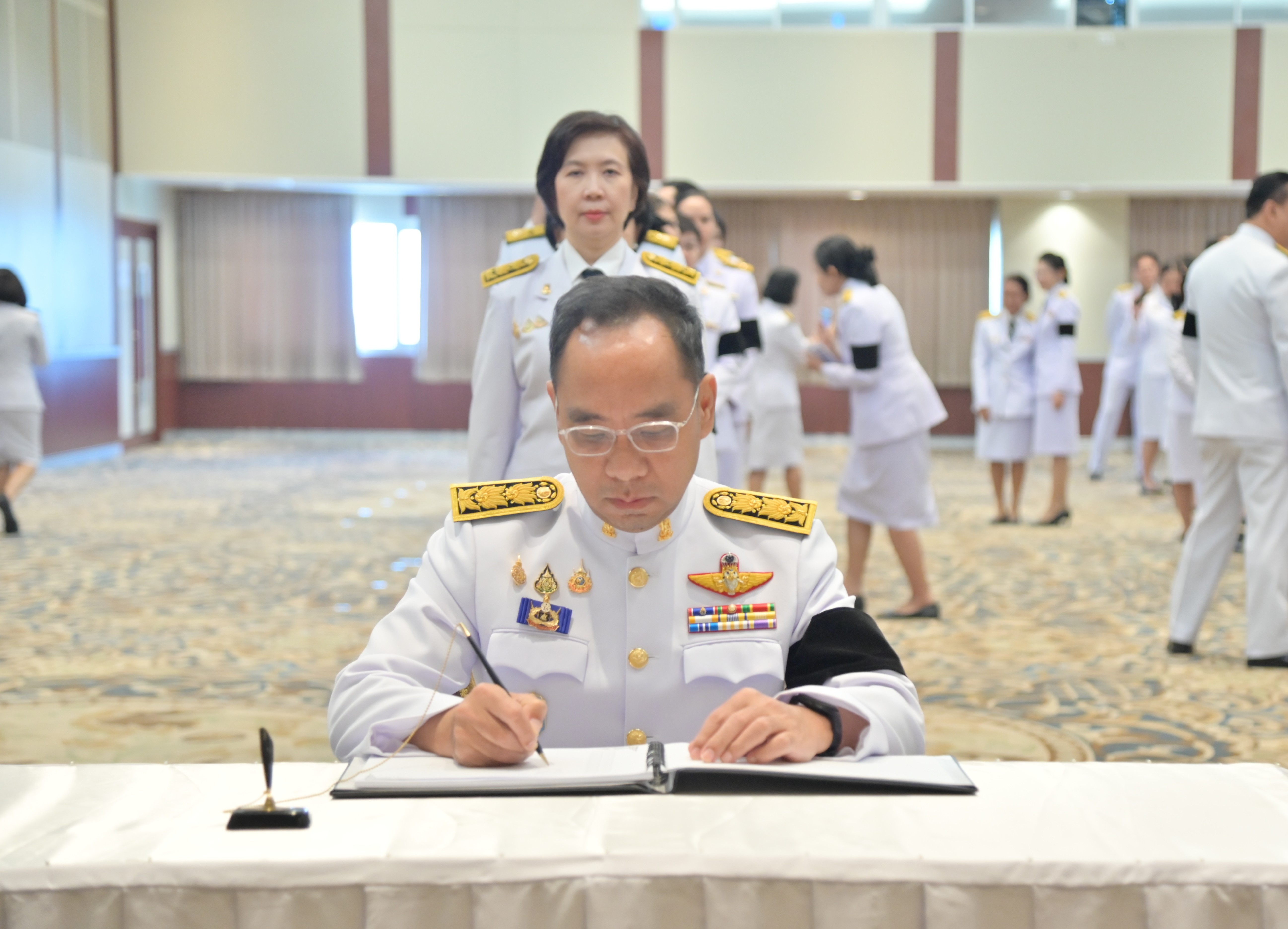 กรมการค้าภายใน ร่วมพิธีลงนามถวายความอาลัย สมเด็จพระเจ้าลูกเธอ เจ้าฟ้าพัชรกิติยาภา นเรนทิราเทพยวดี กรมหลวงราชสาริณีสิริพัชร มหาวัชรราชธิดา