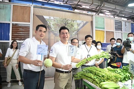 กรมการค้าภายใน ลงพื้นที่ตรวจติดตามสถานการณ์ราคาสินค้าช่วงเทศกาลกินเจ