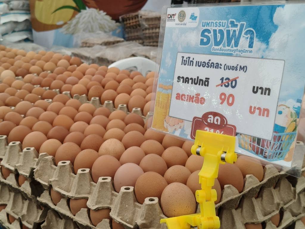 DIT ลุยจัด “ธงฟ้าลำพูน”  เดินหน้านโยบายรัฐบาล ลดรายจ่ายครัวเรือน พร้อมเชื่อมโยงผลไม้มาจำหน่ายในงาน