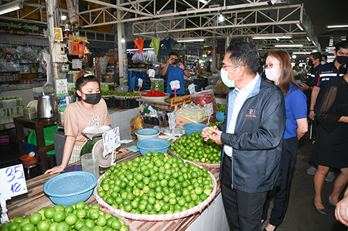 กรมการค้าภายในตรวจสอบความเที่ยงตรงของเครื่องชั่งในตลาดสด
