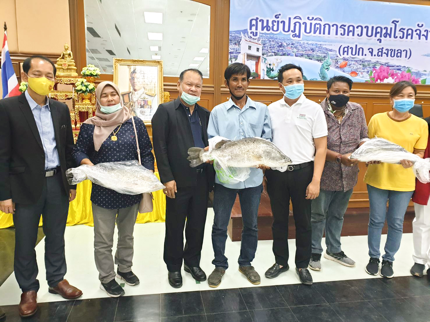 การประชุมร่วมกับผู้เกี่ยวข้องในการรับซื้อปลากะพงจากเกษตรกรจังหวัดสงขลา