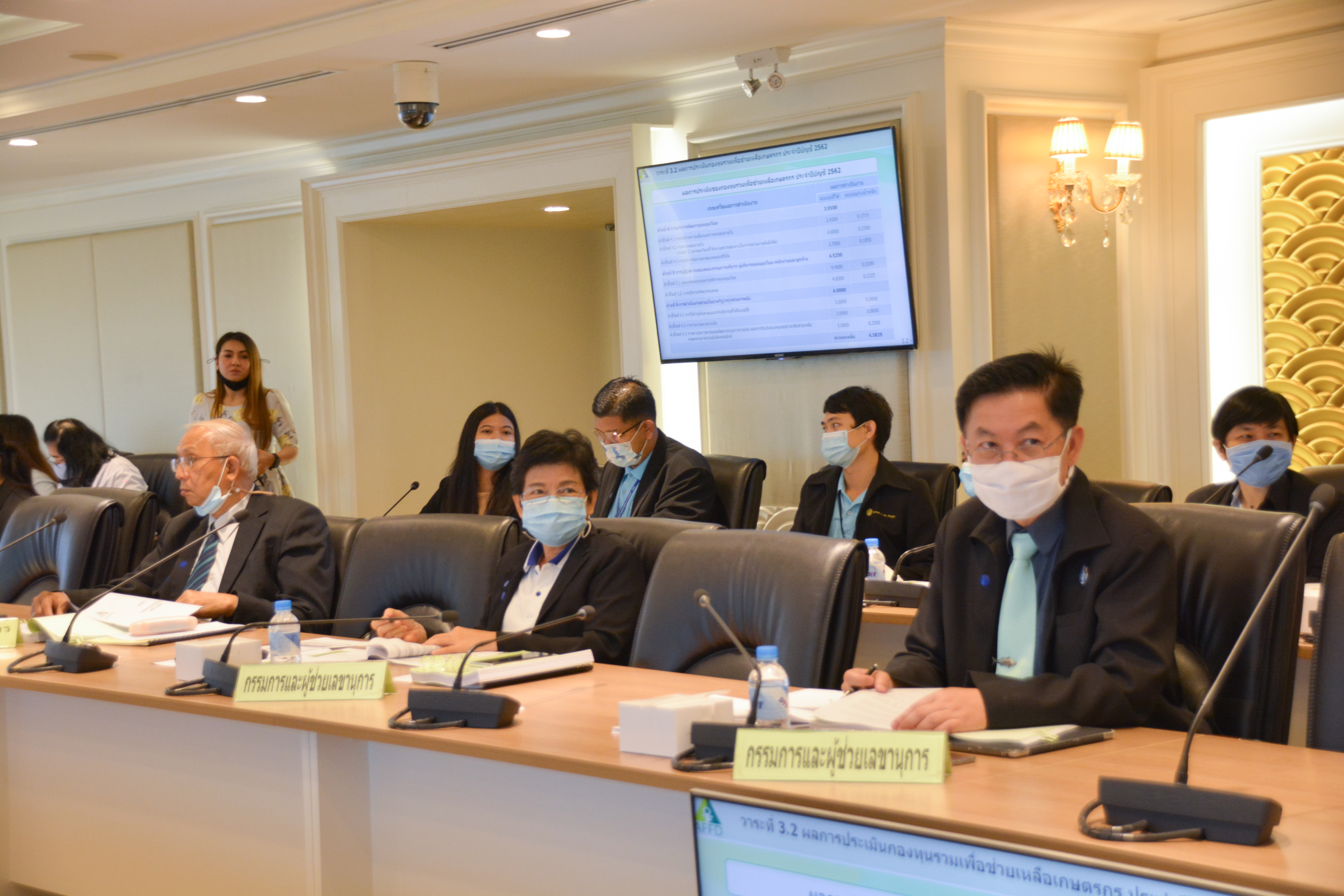 การประชุมคณะกรรมการนโยบายและมาตรการช่วยเหลือเกษตรกร