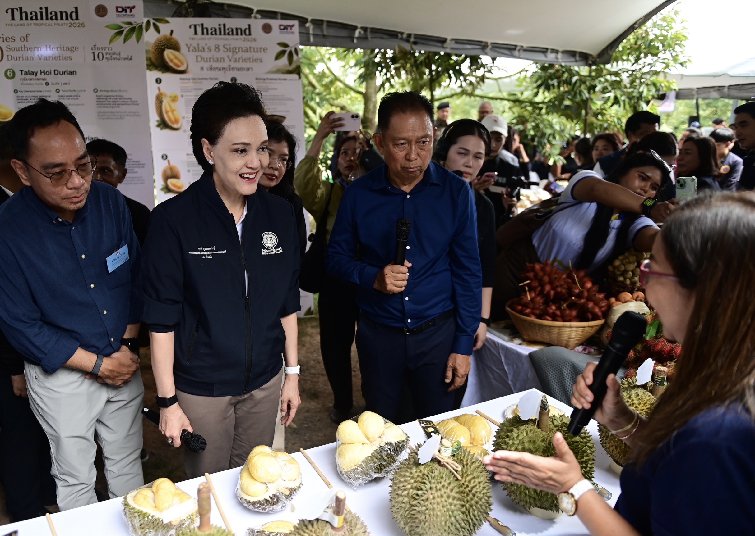 ข่าวเลขที่ 192/2569 “ศุภจี” นำทูต 13 ประเทศลุยสวนทุเรียนใต้ ชู “Thailand: The Land of Tropical Fruits” ชิม 9 สายพันธุ์ เจาะตลาด–สร้างดีมานด์ใหม่ ต่อยอด Fruit Tourism กระตุ้นบริโภค–เพิ่มยอดค้าผลไม้ไทย (9 สิงหาคม 2569)