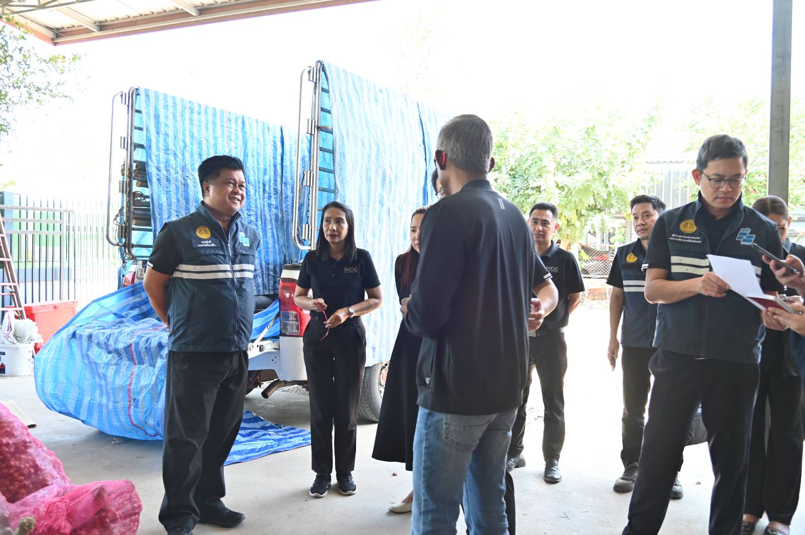 DIT ลงพื้นที่ตรวจเยี่ยมกิจกรรมการกระจายหอมแดงจังหวัดศรีสะเกษ