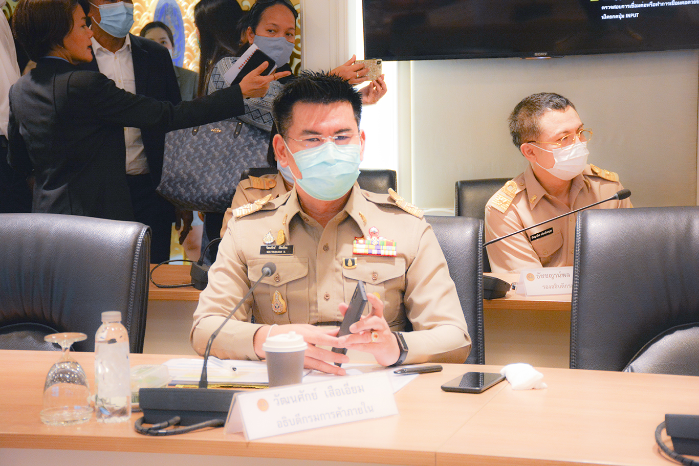 อธิบดีร่วมพิธีต้อนรับ รมช.