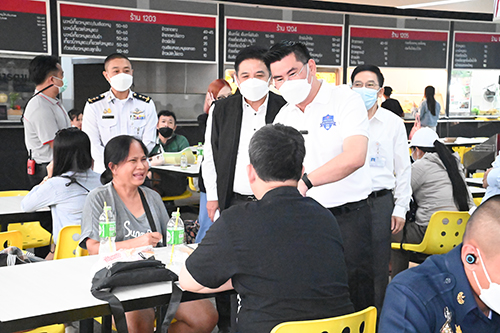 ตรวจติดตามการจำหน่ายสินค้าและบริการก่อนเทศกาลสงกรานต์