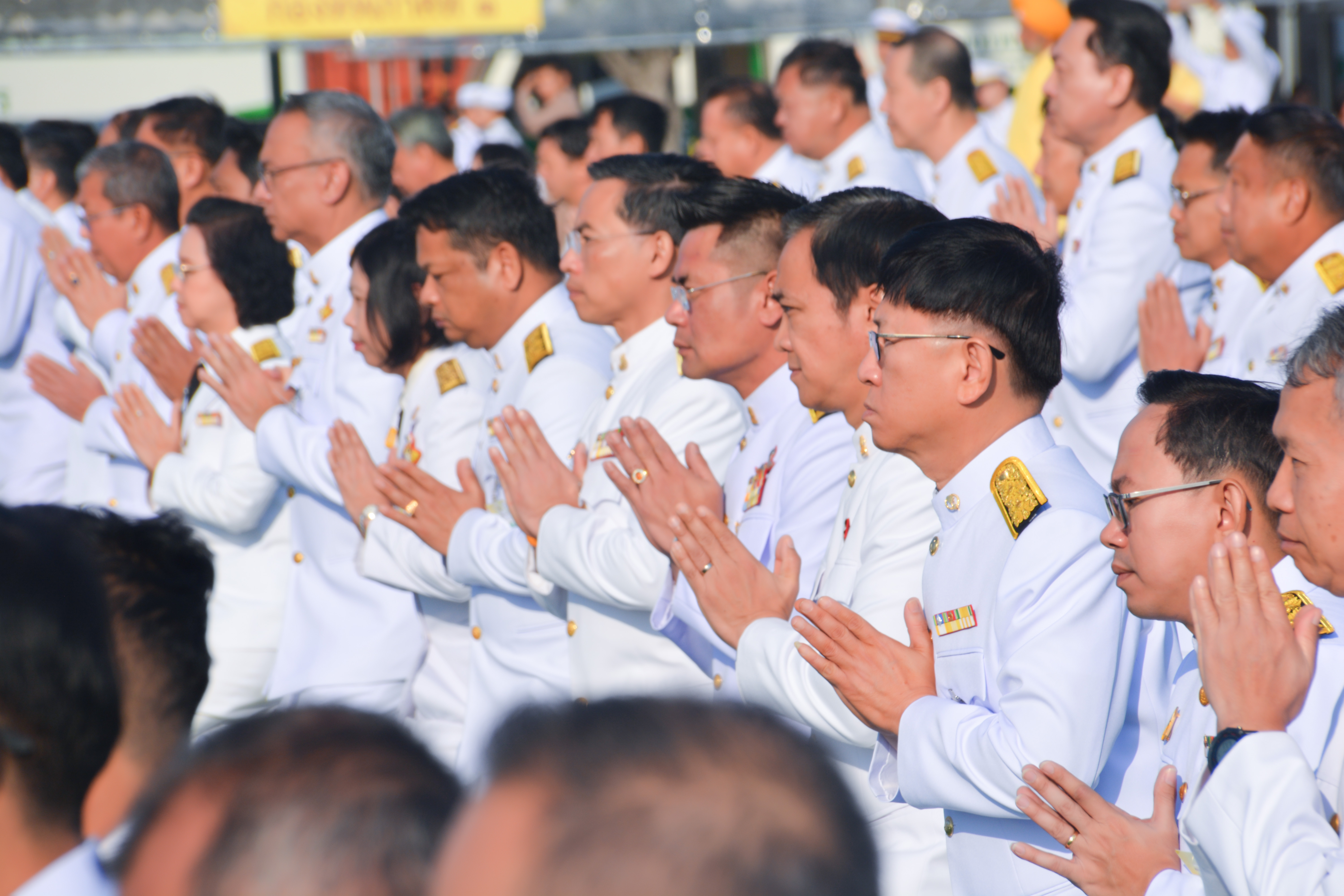 พิธีถวายพานพุ่มและพิธีถวายบังคมเนื่องในวันคล้ายวันพระราชสมภพของพระบาทสมเด็จพระบรมชนกาธิเบศร มหาภูมิพลอดุลยเดชมหาราช บรมนาถบพิตร