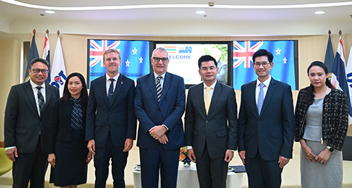 พาณิชย์ หารือ ทูตนิวซีแลนด์ ด้านการค้าสินค้าเกษตรและการพัฒนาผลิตภัณฑ์นมของไทย