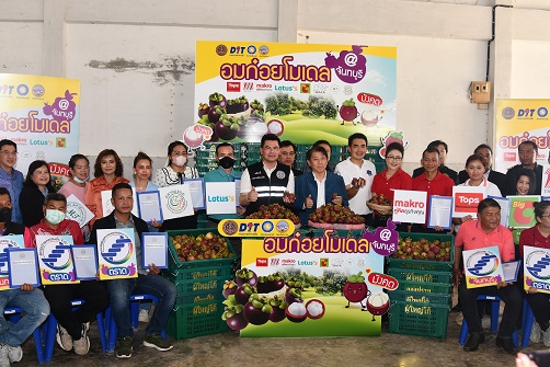 กรมการค้าภายใน ตรวจเยี่ยมการแปรรูปทุเรียนแช่แข็งและขับเคลื่อนโครงการ "อมก๋อย โมเดล" @จันทบุรี