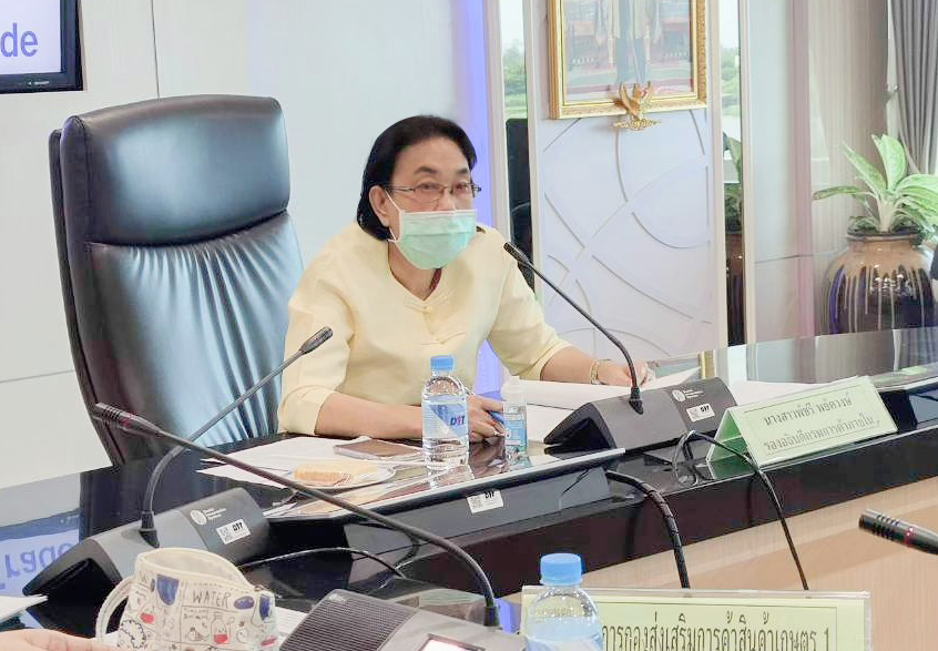 การประชุมคณะทำงานขับเคลื่อนกิจกรรมเสริมสภาพคล่องการรับซื้อผลไม้ภายใต้โครงการบริหารจัดการผลไม้ ปี 2564