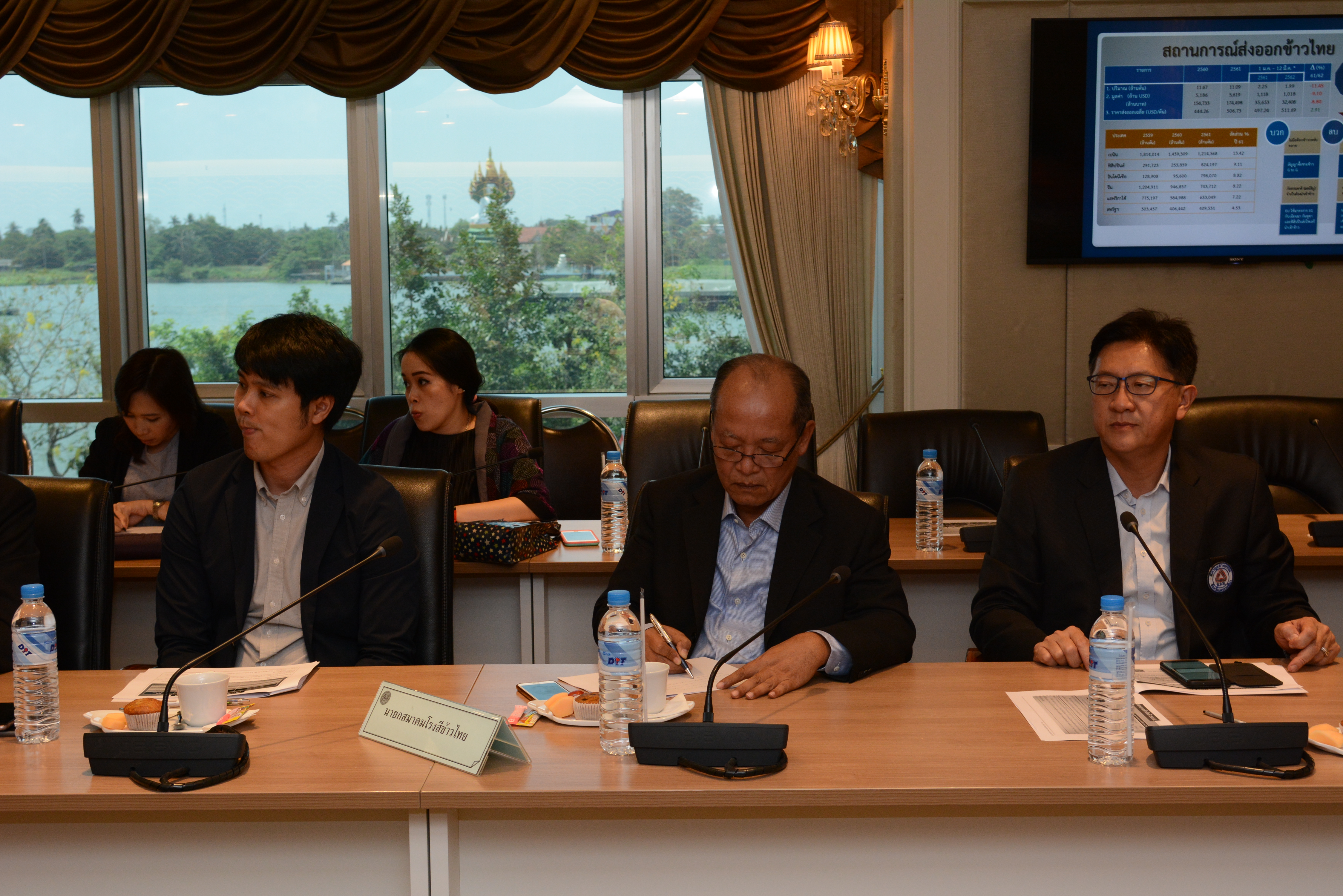 การประชุมหารือประเมินสถานการณ์การผลิตและการตลาดข้าว
