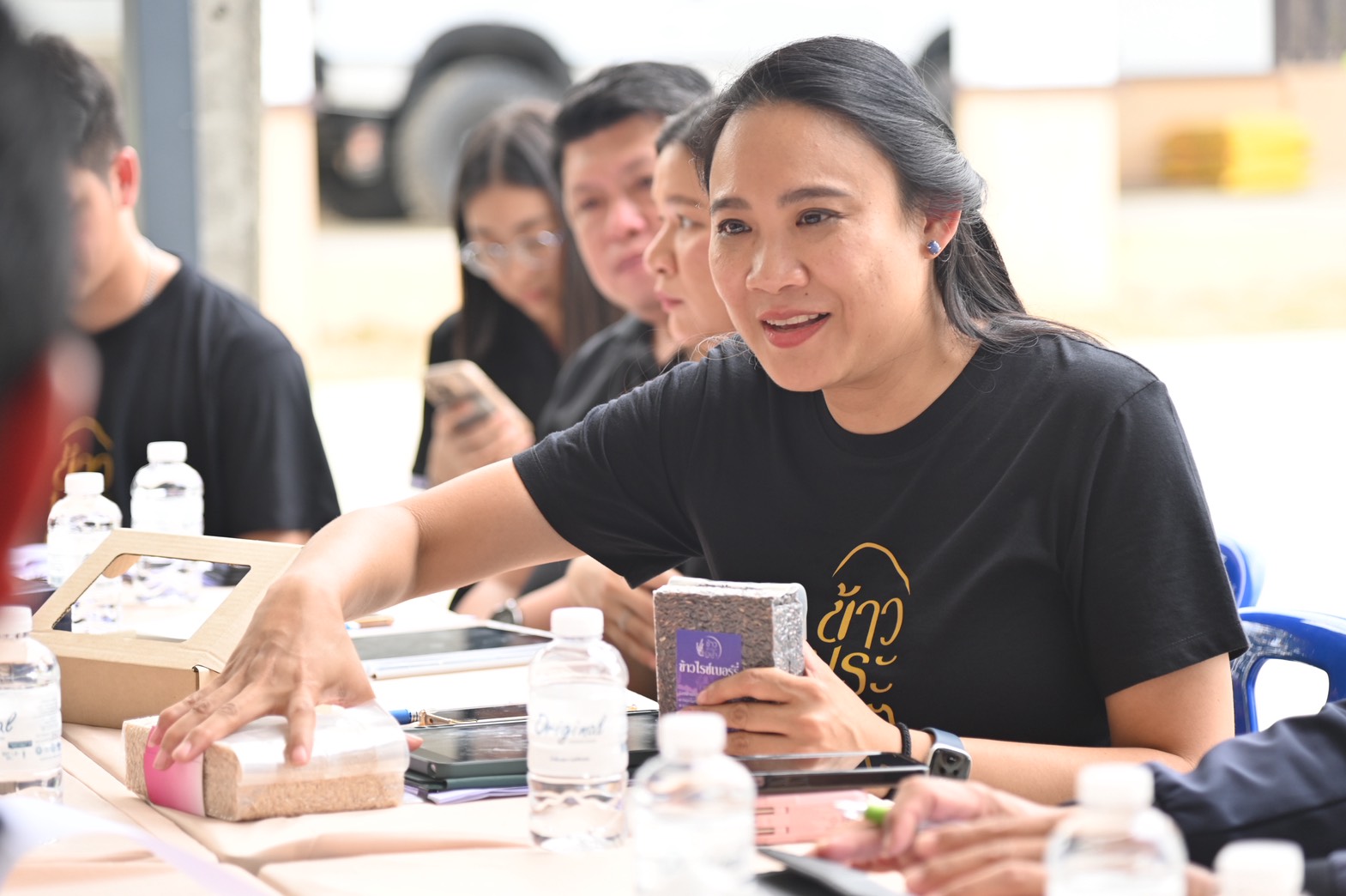 DIT สำรวจข้อมูลกลุ่มเกษตรกรข้าวประณีต พร้อมติดตามสถานการณ์ปริมาณและราคาปุ๋ยเคมี