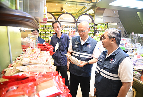 กรมการค้าภายในลงพื้นที่ตรวจสอบสถานการณ์การจำหน่ายสินค้าที่เกี่ยวข้องกับเทศกาลกินเจ