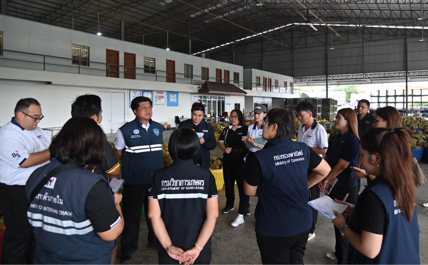 DIT ลงพื้นที่จังหวัดชุมพร  ติดตามสถานการณ์ผลไม้ภาคใต้