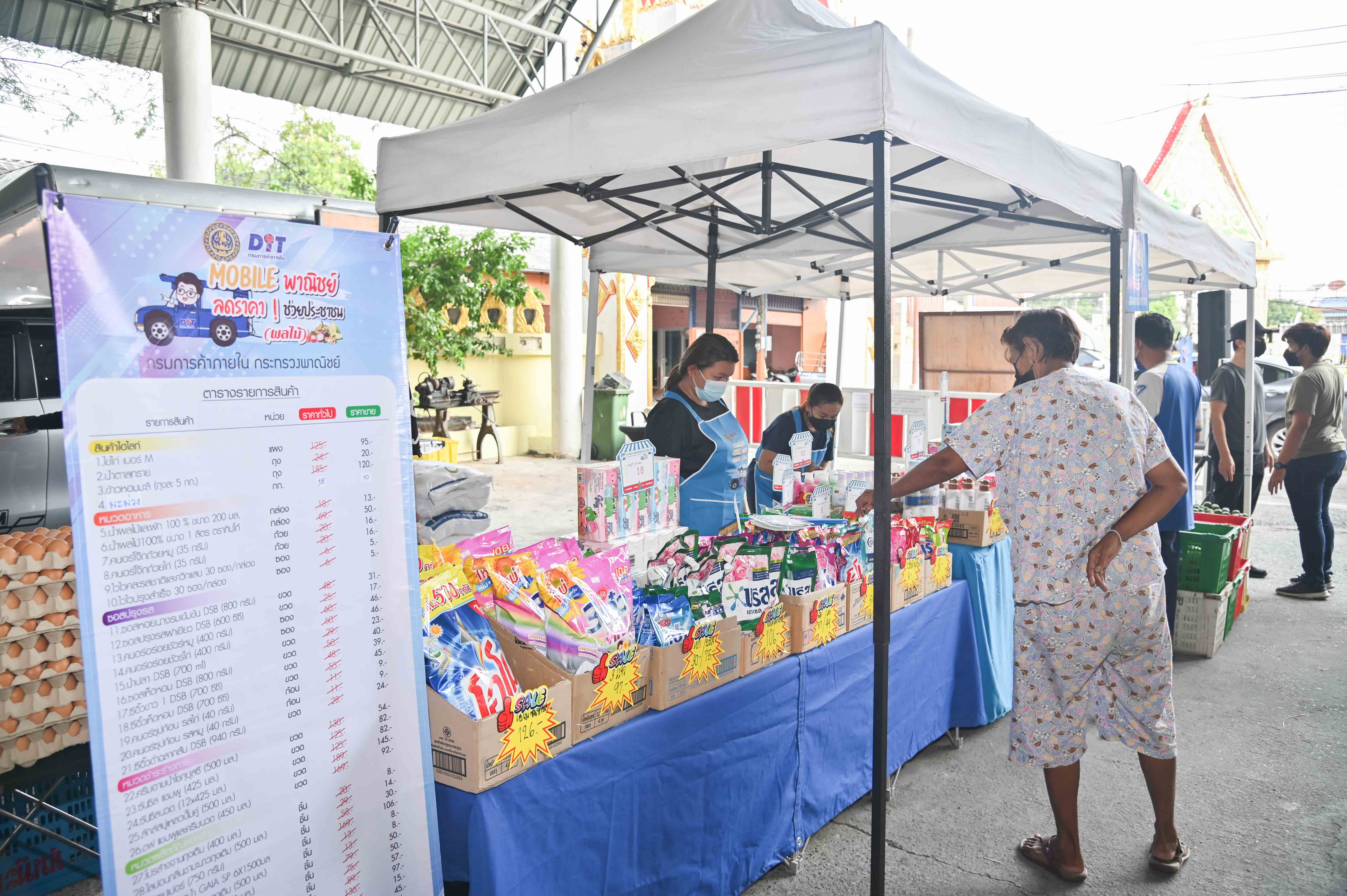 อธิบดีกรมการค้าภายใน ตรวจติดตามโครงการ พาณิชย์..ลดราคา! ช่วยประชาชน